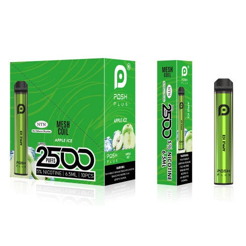 Posh Plus Xl Rech.  Apple Ice 2500 Puffs