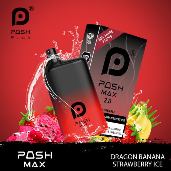 Posh Max 2.0 5200 puffs Dragon Banana Strawberry Ice