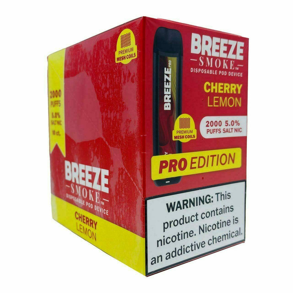 Breeze Smoke Pro 2,000 puffs 5% CHERRY LEMON