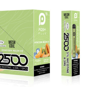 Posh Plus 5% Nic 2500 Puffs 6.5ml Honeydew Melon Ice